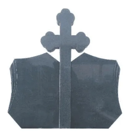 Monument funerar dublu cu cruce ortodoxă