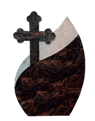 Monument simplu cu cruce ortodoxă